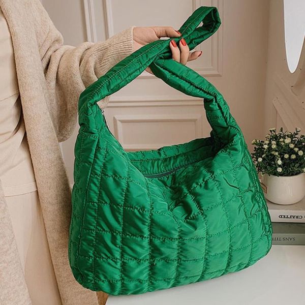 

evening bags female lattice large armpit bag 2021 winter fabric women's designer handbag vintage capacity shoulder