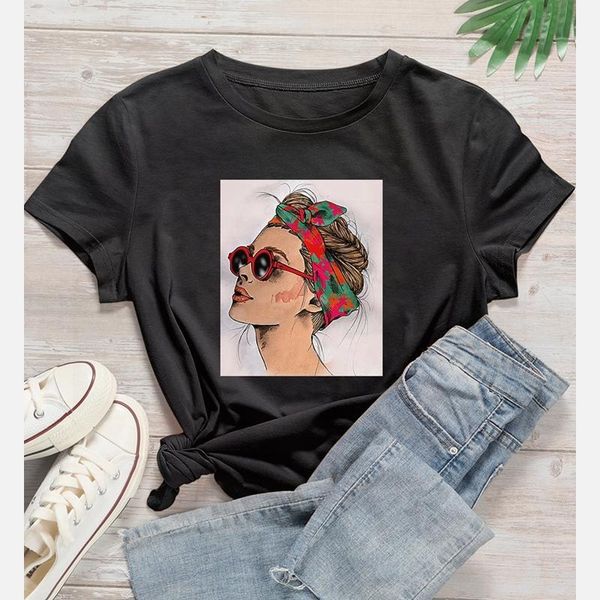 

women's t-shirt graphic tees streetwear women aesthetic camisas mujer shirt womens tshirt cotton t funny print short sleeve casual, White