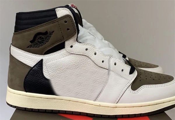 

2021 limited 2.0 travis scott alternate white black sail dark mocha 1s high og ts sp 1 men outdoor shoes sneakers sports us7-13