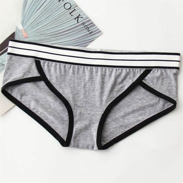 

women's panties 4pcs/set pantie cotton breathable soft lingerie plus size solid color thong 2021 fashion g-string underwear, Black;pink