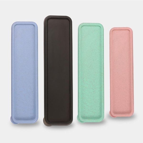 

1pcs antibacterial cute stationery boxes portable reusable school bento cutlery tableware storage box travel camping supplies bottles & jars