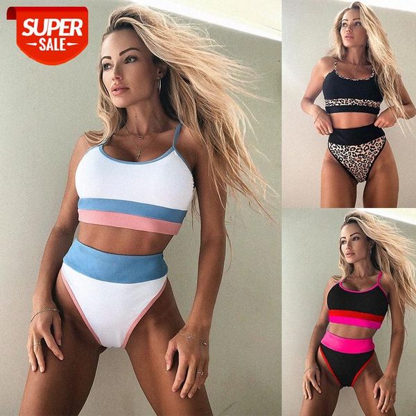 

bathing suits swimsuit bikini stitching ladies split women b201w #1063, White;black
