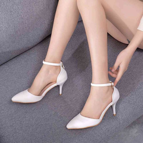 

dress shoes woman spring 9cm 7cm high heels female thin women's summer sandals pumps 28yl, Black