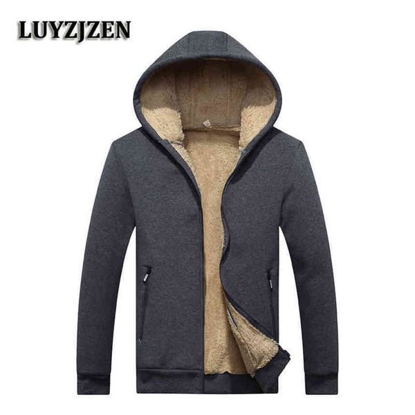 

warm fce hoodi winter fashion brand casual sweatshirt men new mens hooded ets wool 6a4, Black;brown