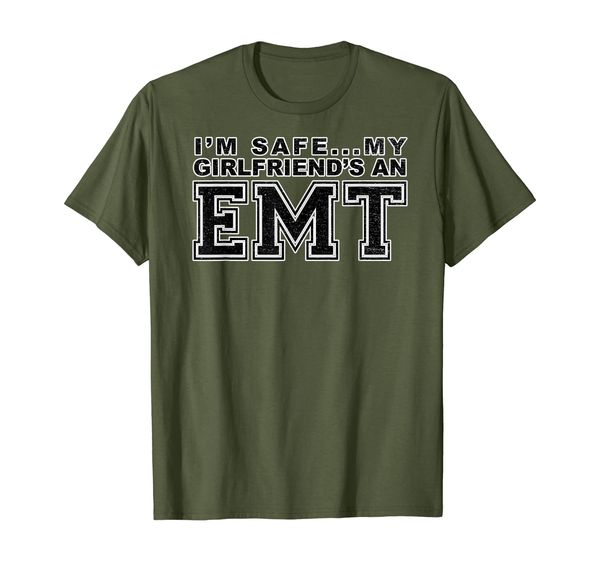 

EMT Shirt For Boyfriend Funny EMS Ambulance Girlfriend T-Shirt, Mainly pictures