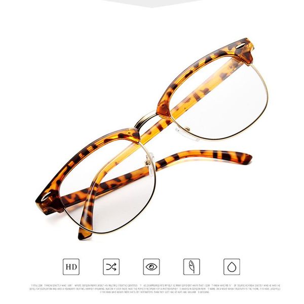 

sunglasses vintage pc alloy frame glasses for women girls fashion leopard semi-rimless men's reading, White;black