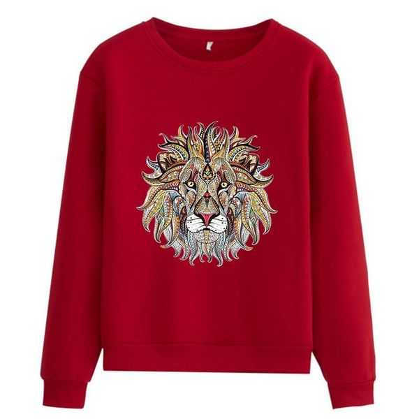 

lion 2021 fashion hoodie sweatshirt women hoodies sweatshirts woman sudaderas winter plus size pullover women's &, Black