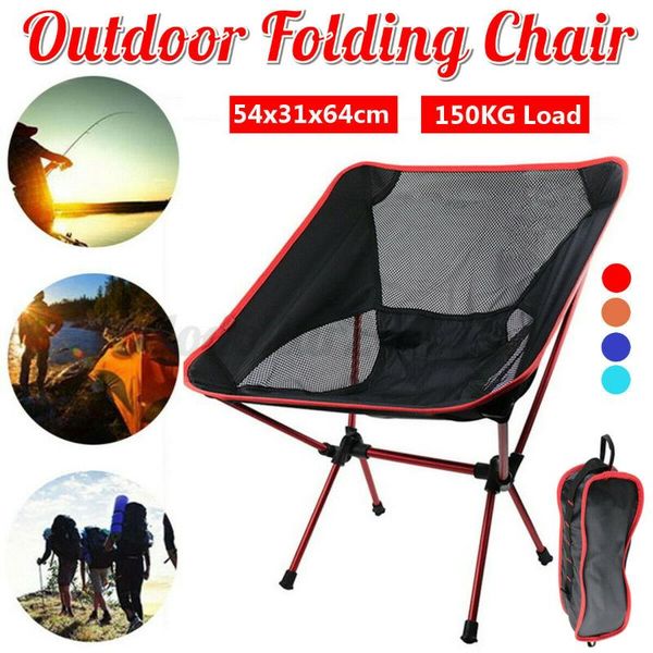 

camp furniture portable folding chair outdoor camping beach hiking picnic seat fishing tools ultralight backpacking