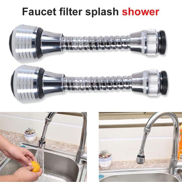 

degree adjustable 2 modes water faucet aerator saving tap bubbler kitchen connector shower head filter nozzle spray other faucets, showers &