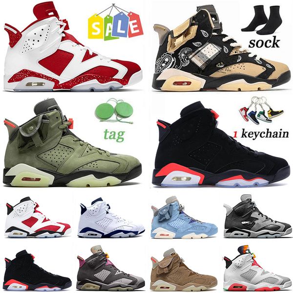 

authentic 2022 jumpman 6 6s mens women basketball shoes red oreo british khaki electric green black infrared bordeaux sports sneakers traine