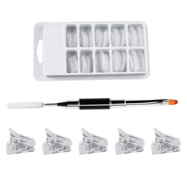 

nail art kits 1 set tools dual end brush pen extension tips mold clips