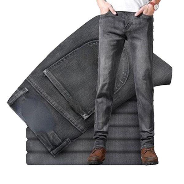 

men's jeans spring and autumn fashion all-match old straight retro pants, Blue