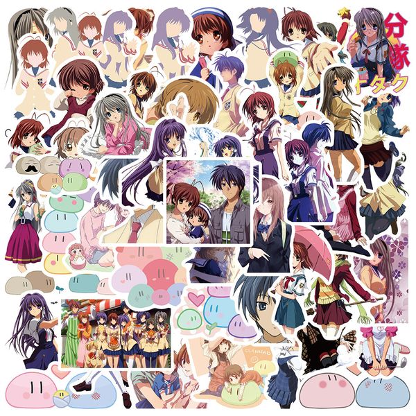 

50 pcs waterproof lapcartoon animation dumpling family stickers graffiti paste decals for car motorcycle bicycle luggage skateboard and home