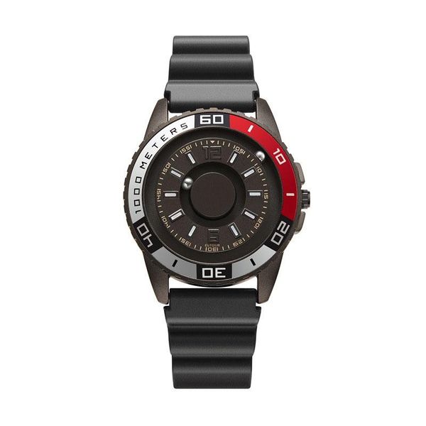 

wristwatches trendy men's watch casual fashion creative magnetic black technology student female male quartz simple gifts, Slivery;brown