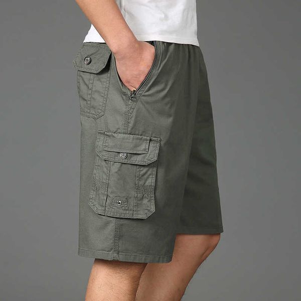 

men's shorts summer cotton middle-aged and elderly casual wear xl-5xl loose knee length men sweatpants ncl7, White;black