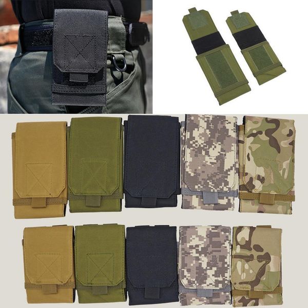 

outdoor camouflage bag tactical army phone holder sport waist belt case waterproof nylon edc sport hunting camo bags in backpack