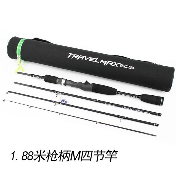 

boat fishing rods 1.88m rod four-section carbon fiber ultralight hard straight handle vara de pesca accessories