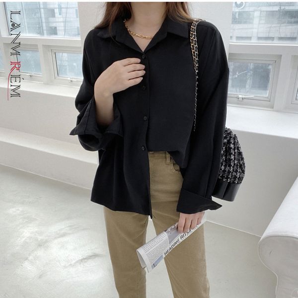 

women irregular t-shirt long sleeve single breasted casual fold plus size fashion summer 2h132 210507, White
