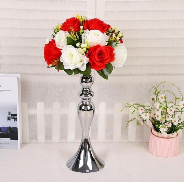 

candle holders wedding holder silver gold candlestick home decoration road lead table vase flower arrangement props