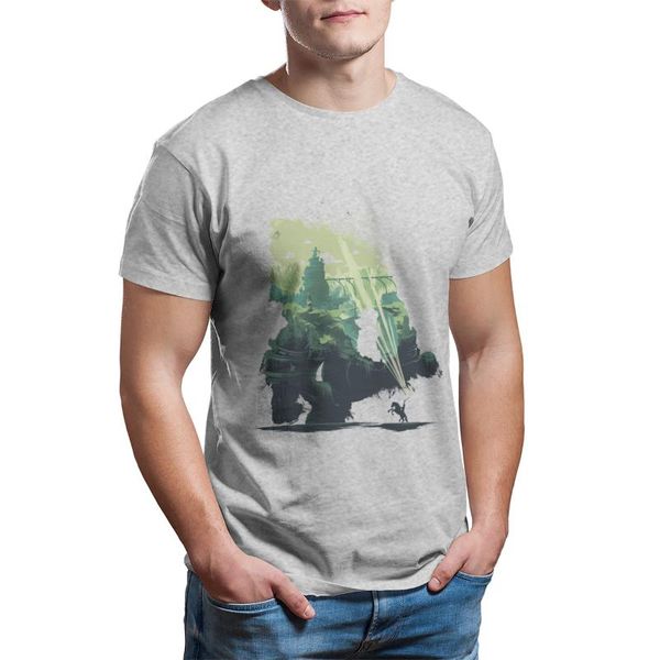 

men's t-shirts t-shirt colossal world aot gift men clothing 121210, White;black