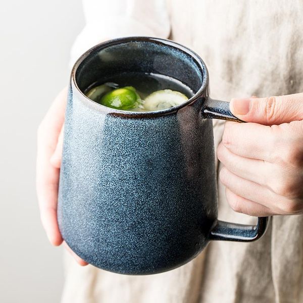 

mugs big size ceramic mug coffee cup glazed milk with lid porcelain home decoration creative gifts tea sz-cm21021808