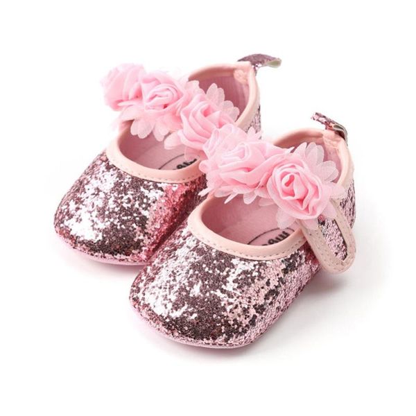 

first walkers born baby prewalker crib shoes casual girl pram sequin kids soft sole toddler anti-slip 2b19