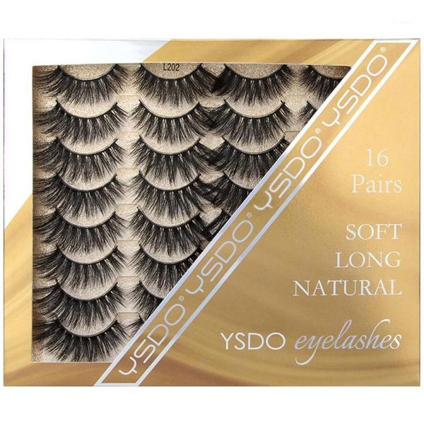 

pairs dramatic 3d mink lashes natural false eyelashes thick soft makeup fake reusable cilios1