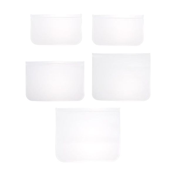 

storage bottles & jars 4pcs packaging pouch sealing container frosted (transparent)