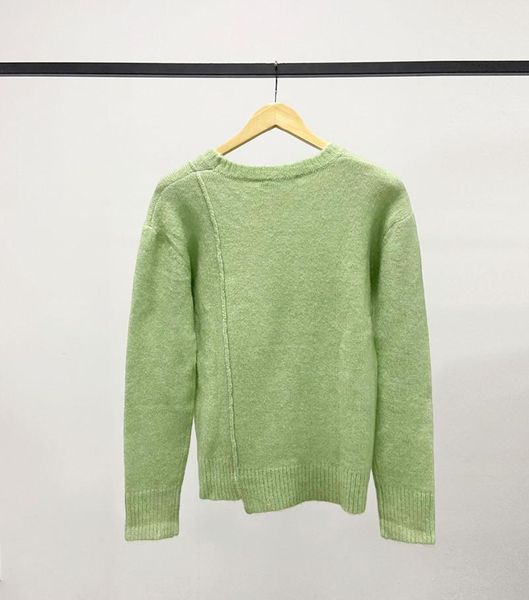 

women's sweaters knit green sweater women simple o-neck 2021 early autumn fashion long sleeve female jumper, White;black