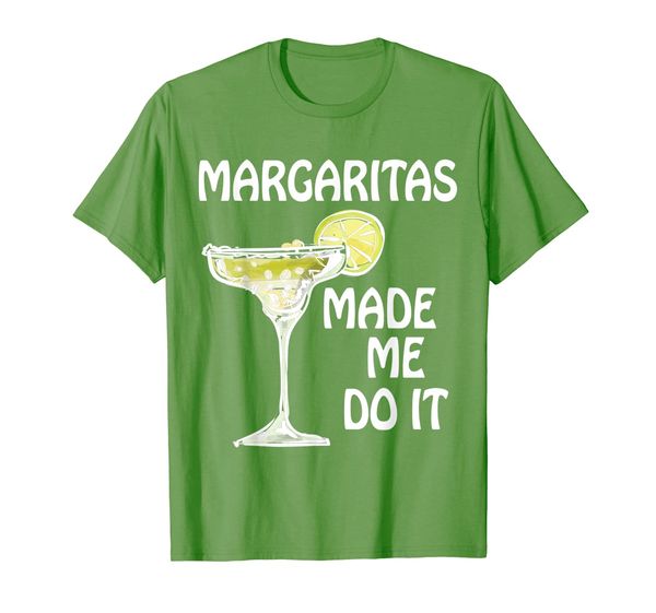 

margaritas made me do it t-shirt drinking gift shirt, White;black