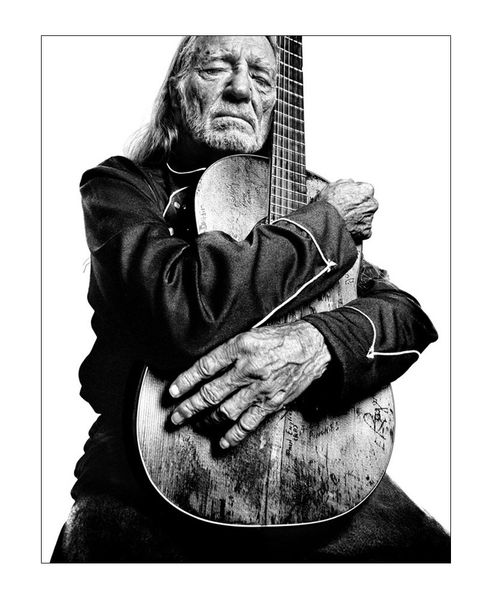 

willie nelson with trigger painting poster print home decor framed or unframed ppaper material