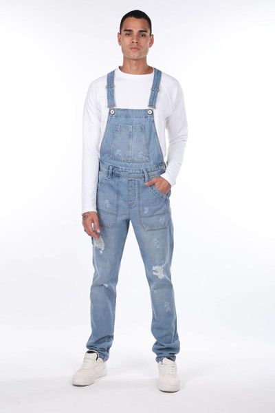 

mens jean jumpsuit trousers men's jeans, Blue