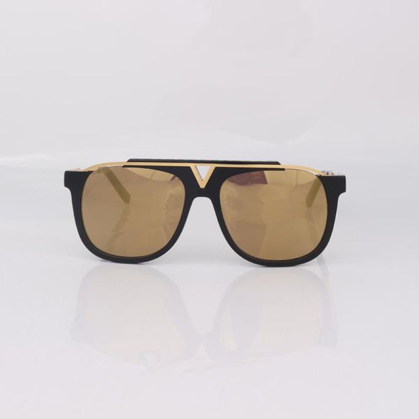 

sunglasses half frame flat for men gold mirror lenses, White;black