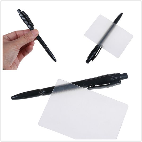 

1pcs Lubors Lens Card Perspective Distortion Close Up Street Kids Tricky Gimmick Easy To Do For Beginner With Pen Magic Tricks