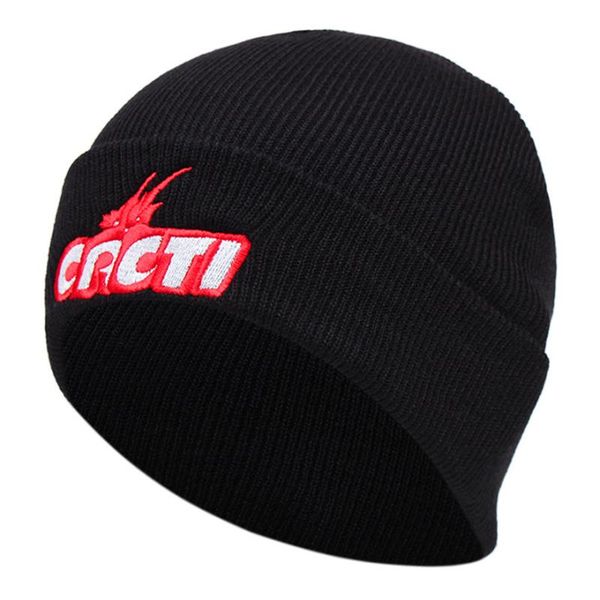 

beanies 2021 winter crcti letter embroidery knitted hat women men warm hip-hop fashion wild beanie skull
