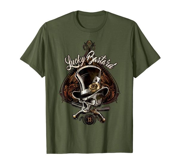 

Biker-T-Shirt lucky bastard hipster-rockabilly steam-punk 13, Mainly pictures