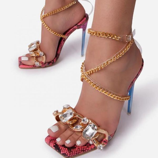 

dress shoes 2021 women sandals breathable non-slip elegant party high heels femlae stiletto chain comfortable sandal woman pumps, Black