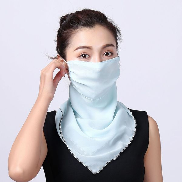

protection summer women's neck sunscreen riding ice silk printing breathable fashion dust and haze mask