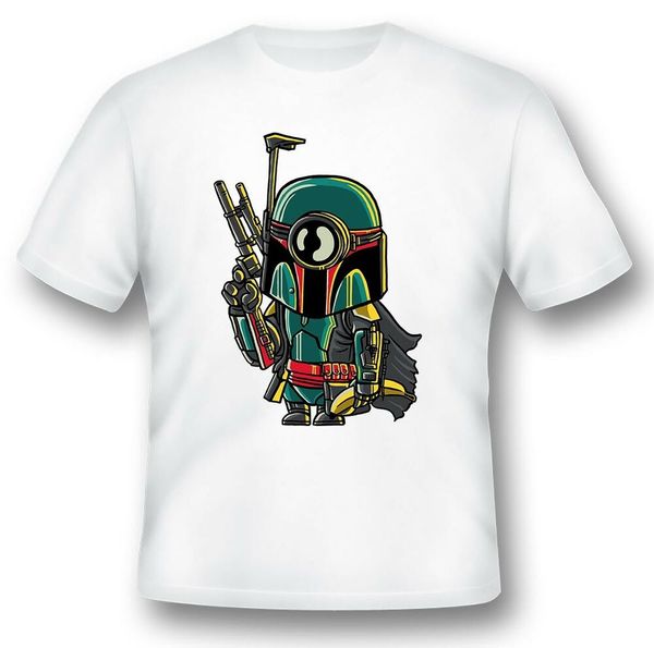 

mini fetta superhero tee shirt black or white, White;black