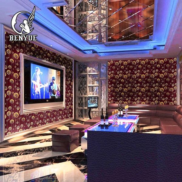 

wallpapers benyue textile 3d modern style glitter wallpaper home decoration sofa background fashionable colorful mural suitable for bar ktv
