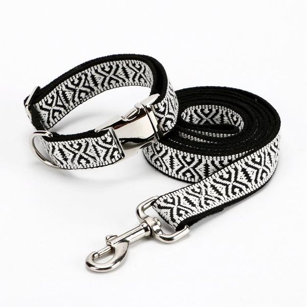 

dog collars & leashes pet pu collar leash cat classic leather accessory for small medium large dogs rope