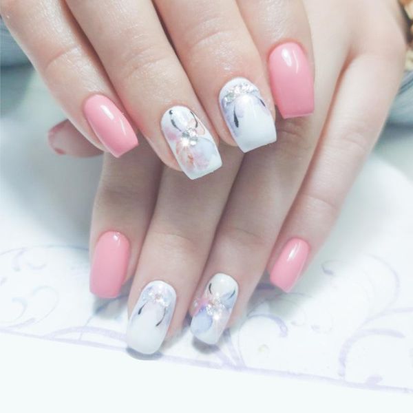 

nail glitter blooming shimmer solid flowers paints watercolor powder colorful 1/6pc manicure art pigment set dust, Silver;gold