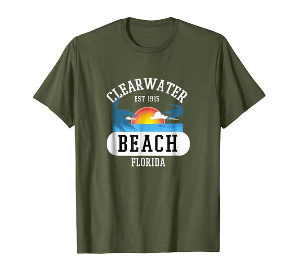 

"clearwater beach" florida beach tshirt men women tampa fl, White;black