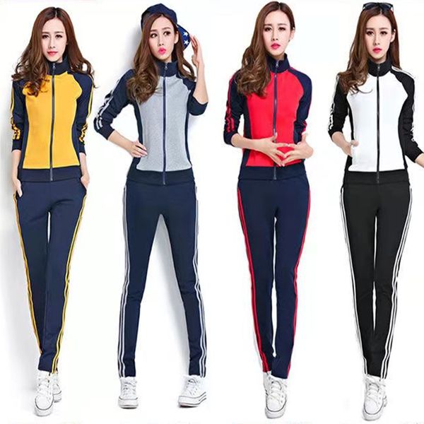 

women's tracksuits, fashionable casual, large-size loose female designer clothes, cardigan sweater, solid color jogging suit with print, Gray