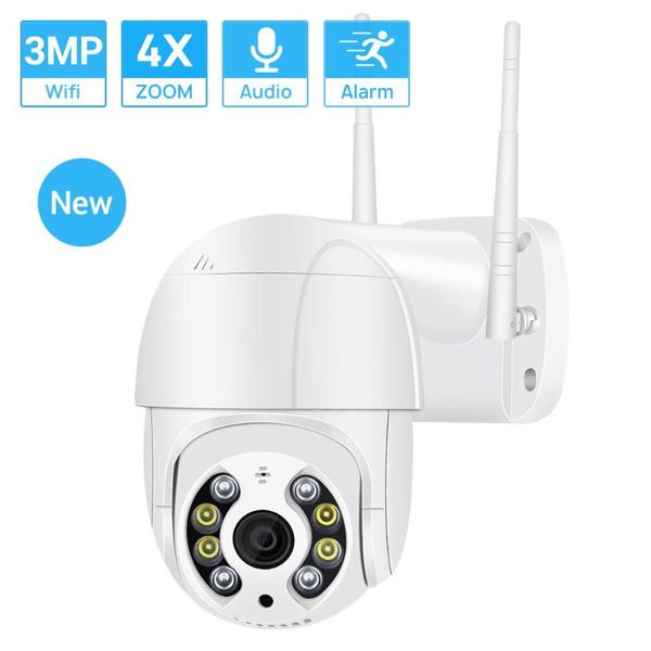 

wifi camera super mini ptz onvif wireless ip ai human detection auto tracking colorful nightvision h.265x cameras
