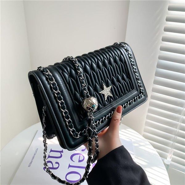 

small bags 2021 trendy ladies single shoulder messenger bag fashion chain square designer handbags evening