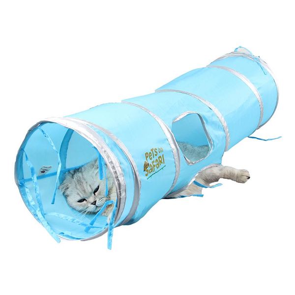 

pet cat tunnel indoor outdoor foldabe cats training toys animals play