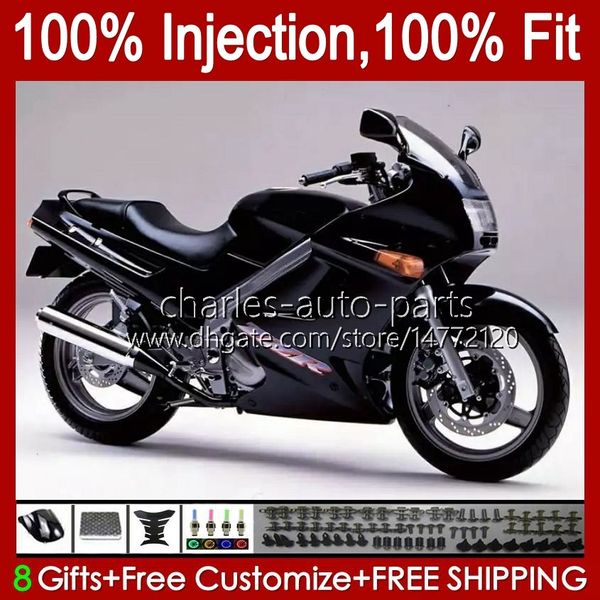 Инъекционные тела для Kawasaki Ninja Zzr400 ZZR-400 ZZR-600 00 01 02 03 04 05 06 07 84HC.50 ZZR 600 400 ZZR600 1993 1994 1995 1996 1997 1997 1999 Плоский черный обтекатель OEM