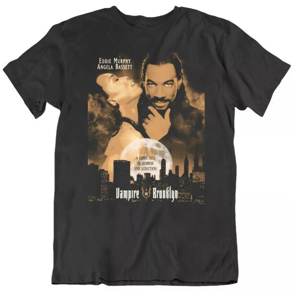 

vampire in brooklyn eddie murphy angela bassett fan movie t shirt, White;black