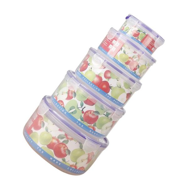 

dinnerware sets 5pcs/ set kitchen fresh box preservation round crisper case
